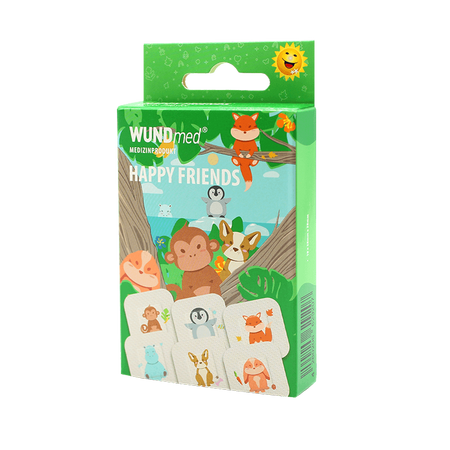 Plasture copii, Prietenii Veseli, 10 bucati, Wundmed