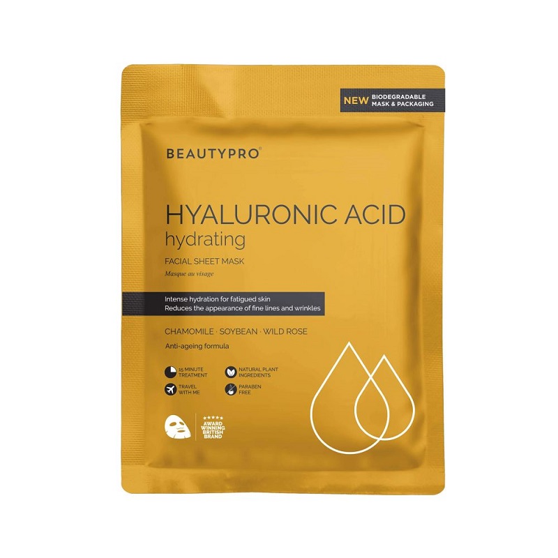 Masca pentru fata Hyaluronic Acid Hydrating, 30 g, BeautyPro