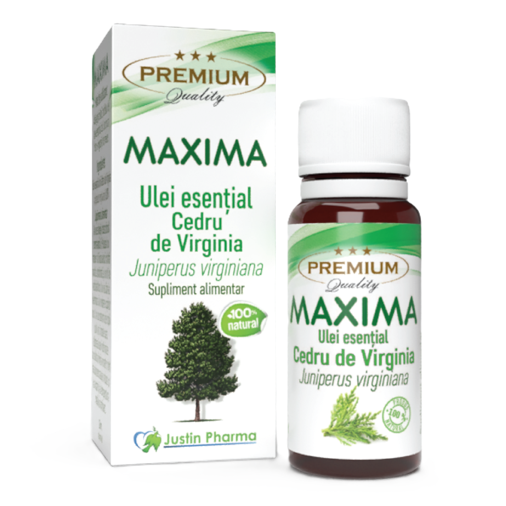 Ulei esential de cedru de Virginia Maxima, 10 ml, Justin Pharma