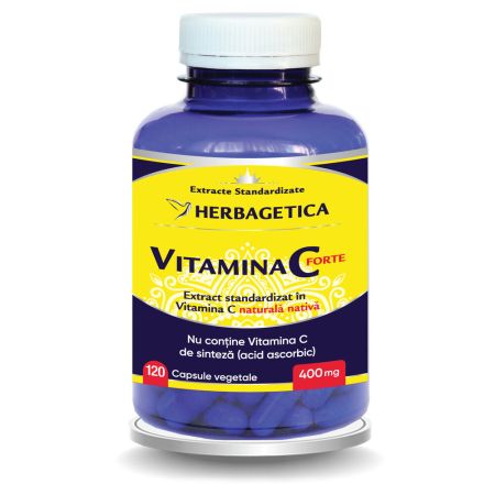 Vitamina C Forte 400 mg, 120 capsule, Herbagetica