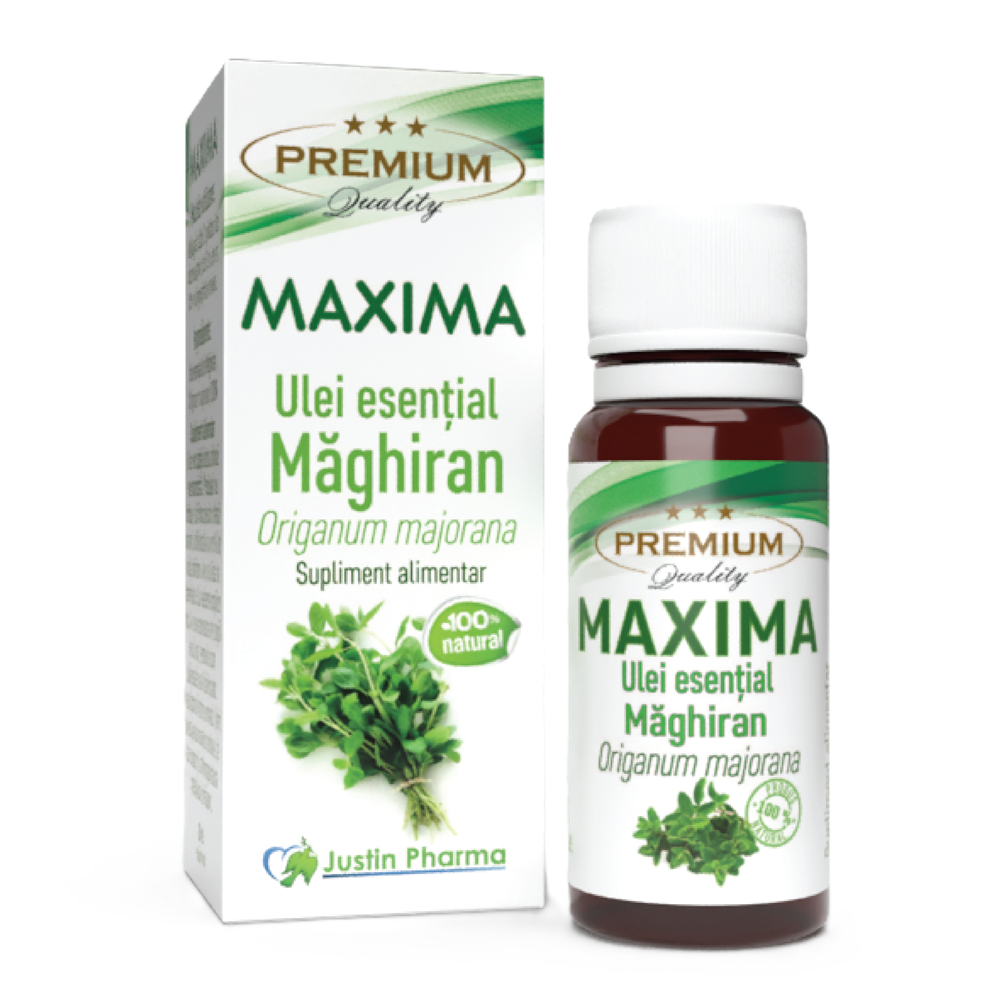 Ulei esential de maghiran Maxima, 10 ml, Justin Pharma
