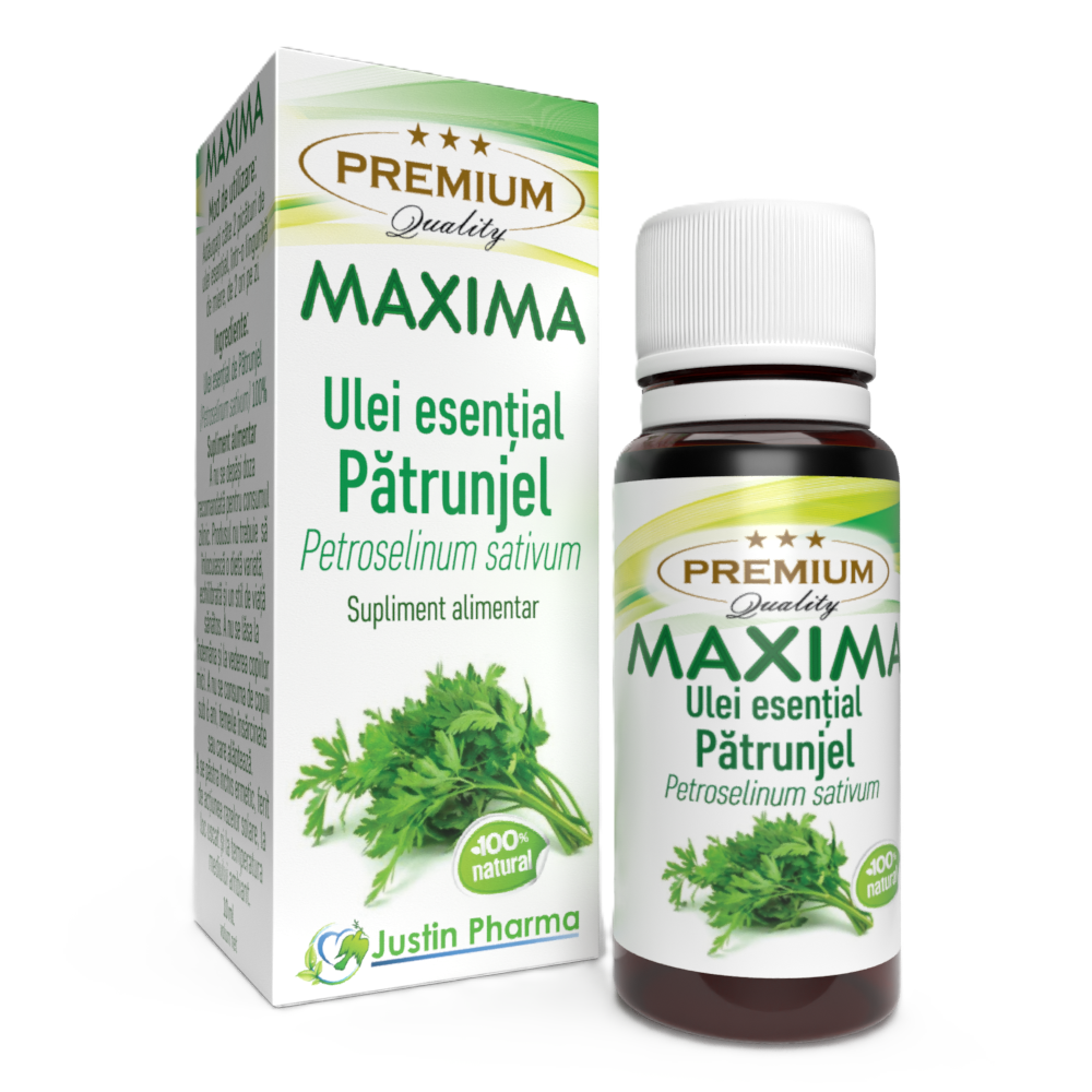 Ulei esential de patrunjel Maxima, 10 ml, Justin Pharma
