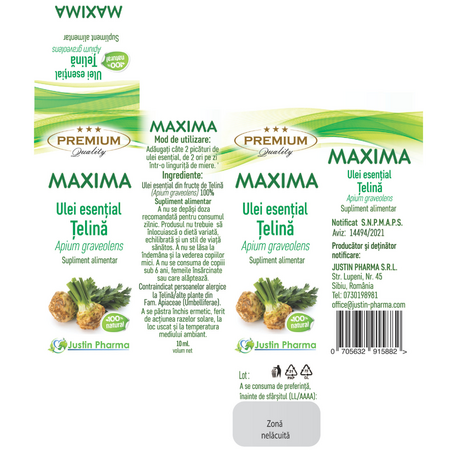 Ulei esential de telina Maxima, 10 ml, Justin Pharma 727098