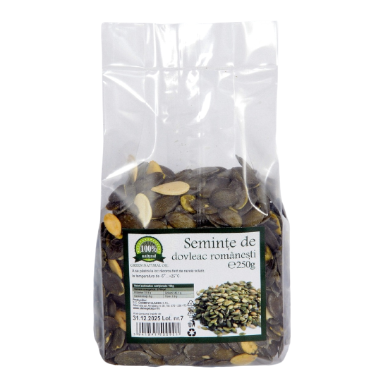 Seminte de dovleac, 250 g, Carmita Classic