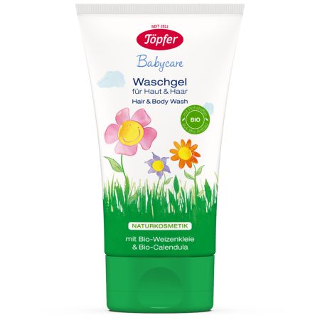 Lotiune de spalare pentru par si corp Babycare, 150 ml, Topfer