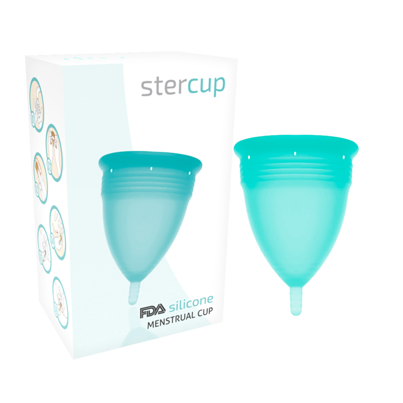 Cupa menstruala marimea L Stercup, Turcoaz, 1 bucata, Stercup