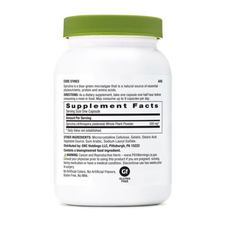 Spirulina 500 mg SuperFoods, 100 capsule, GNC 647838