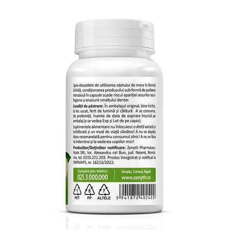 Otet din cidru de mere, 60 capsule, Zenyth 619127