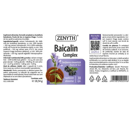 Baicalin Complex, 30 capsule, Zenyth 702886