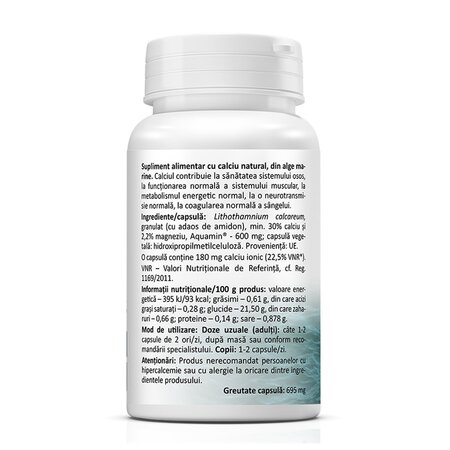 Calciu Marin, 60 capsule, Zenyth 619387