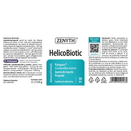 Helicobiotic, 30 capsule, Zenyth 701383
