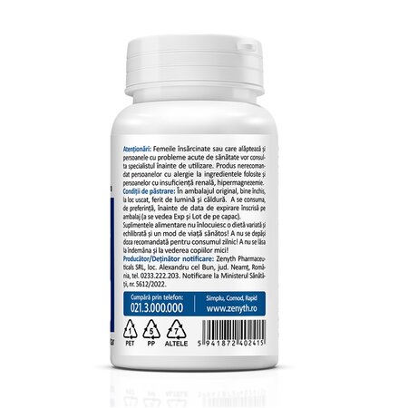 Magnesium Pidolate, 60 capsule, Zenyth 619105