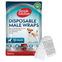 Scutece pentru caini Masculi talie mica (S), 12 bucati, Simple Solution