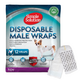 Scutece pentru caini Masculi talie foarte mica (XS), 12 bucati, Simple Solution 703106