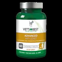 Supliment cu glucozamina, MSM, condroitina si acid hialuronic Advanced Hip and Joint, 60 tablete masticabile, Vet's Best