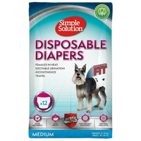 Scutece pentru caini Femele talie medie 41-53 cm (M), 12 bucati, Simple Solution