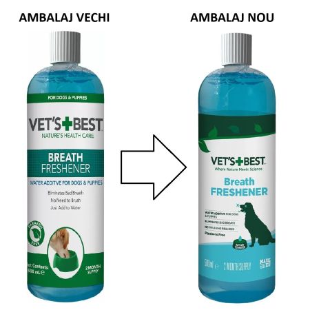 Solutie pentru improspatarea respiratiei pentru caini Water Additive, 500 ml, Vet's Best
