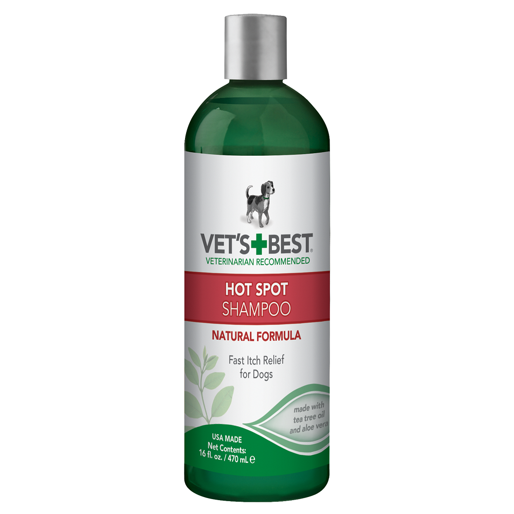 Sampon cu ulei din arborele de ceai si aloe vera Hot Spot, 470 ml, Vet's Best