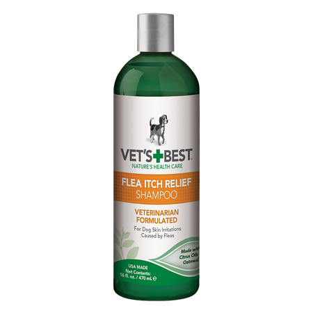 Sampon pentru caini cu ulei de citrice si extract de ovaz Flea itch relief, 470 ml, Vet's Best
