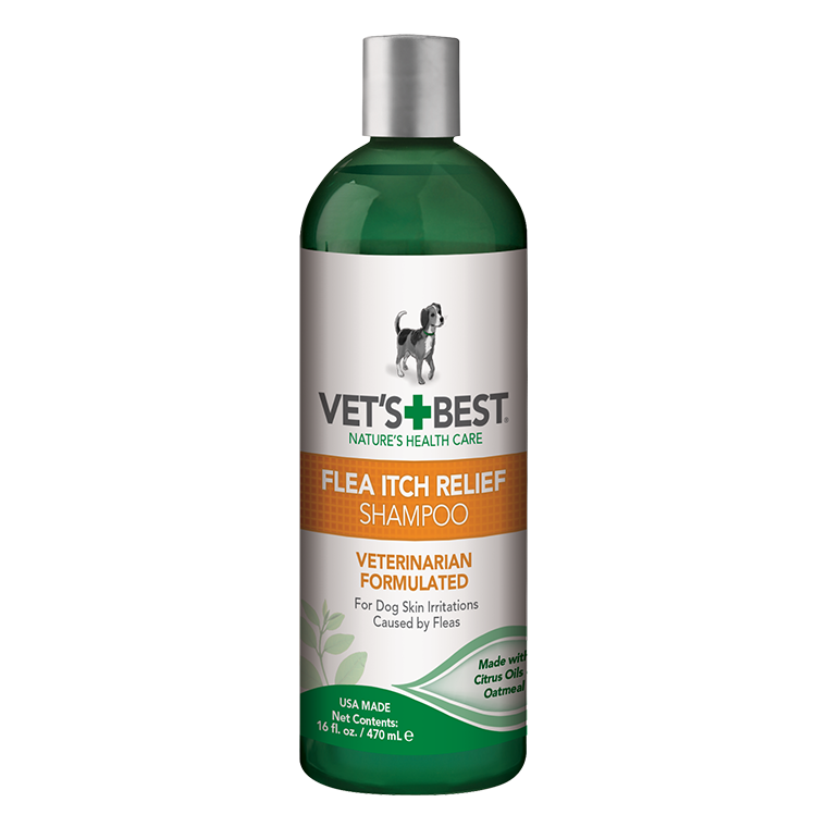 Sampon pentru caini cu ulei de citrice si extract de ovaz Flea itch relief, 470 ml, Vet's Best