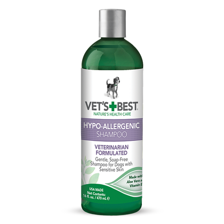 Sampon fara sapun cu Aloe Vera și vitamina E Hypo Allergenic, 470 ml, Vet's Best