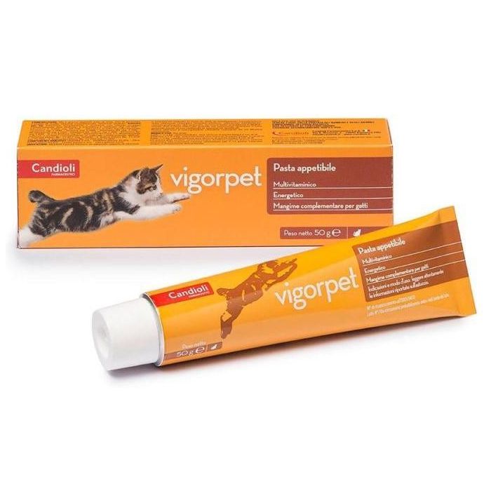 Supliment nutritiv pentru pisici, tonic, energizant Vigorpet, 50 g, Candioli