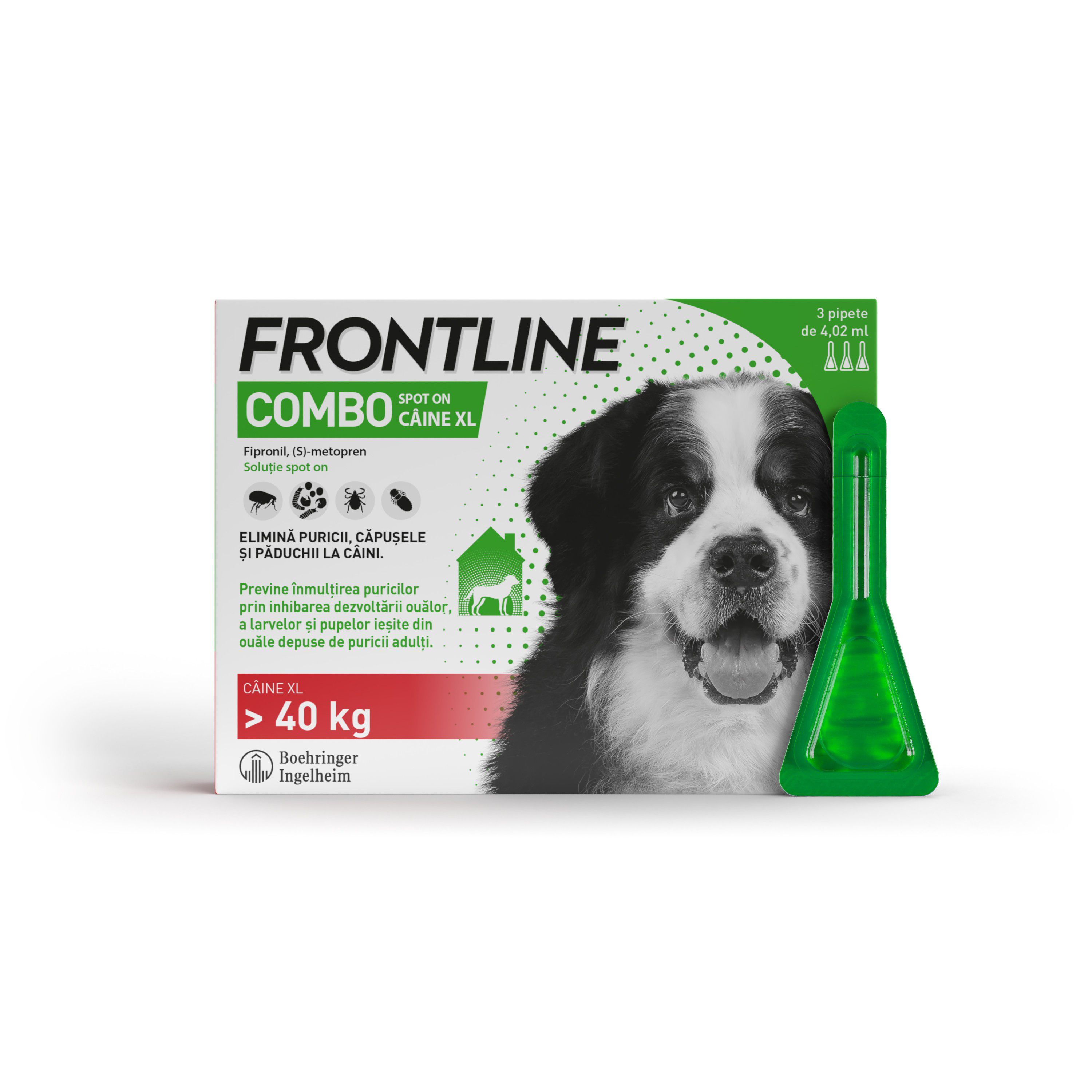 Frontline Combo Spot On XL pentru caini, 3 pipete, Frontline