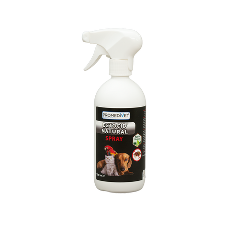 Spray antiparazitar cu extract de plante Ectocid Natural, 500 ml, Promedivet