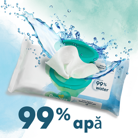 Servetele umede Aqua Pure, 48 bucati, Pampers 661766