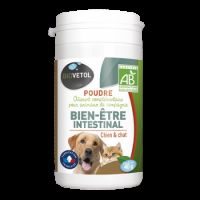 Supliment pulbere bio pentru caini si pisici Bien-Etre Intestinal, 40 g, Biovetol