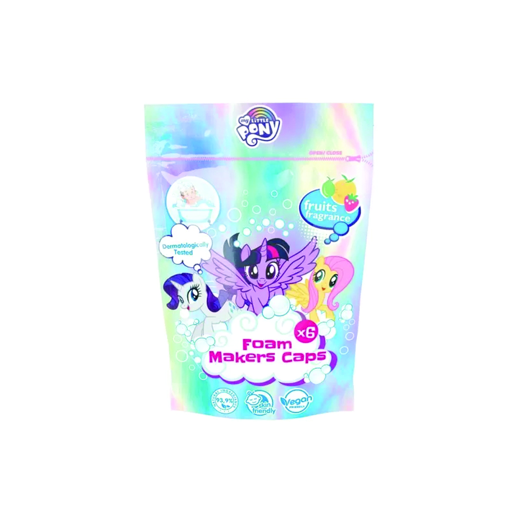 Capsule spumare baie pentru copii My Little Pony, 6 capsule x 20 g, Edg