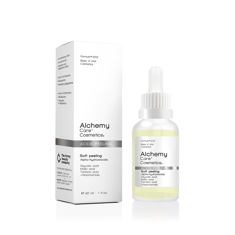 Ser exfoliant pentru fata Soft Peeling, 30 ml, Alchemy