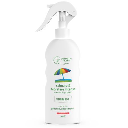 Emulsie calmanta-hidratanta dupa plaja cu ulei de menta si extract de galbenele, 200 ml, Cosmetic Plant