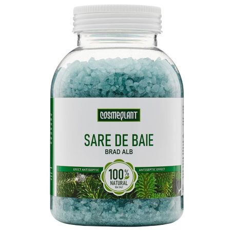 Sare de baie cu extract si ulei esential de brad alb, 1000 g, Viorica