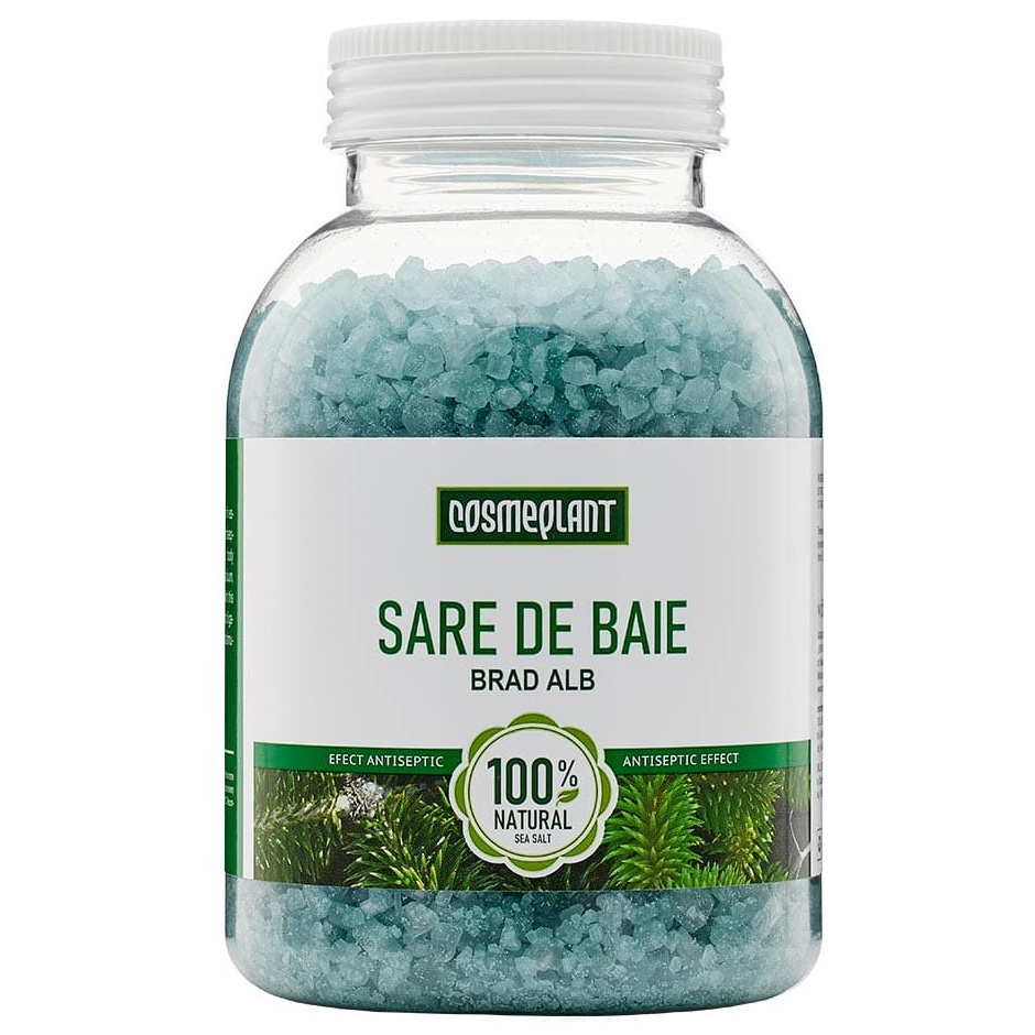 Sare de baie cu extract si ulei esential de brad alb, 1000 g, Viorica