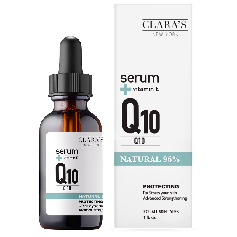 Ser pentru ten cu coenzima protectivă Q10 si Vitamina E, 30 ml, Clara's New York