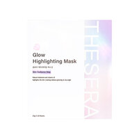 Masca tip servetel cu efect de luminozitate Glow Higlight, 25 g, Thesera