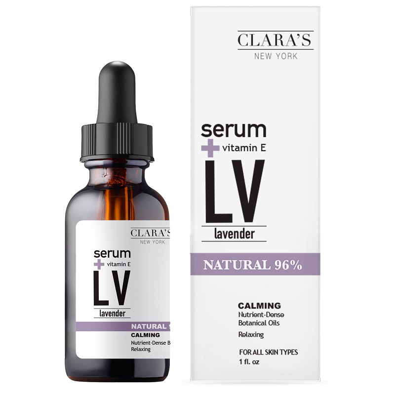 Ser pentru ten cu Lavandă si Vitamina E, 30 ml, Clara's New York