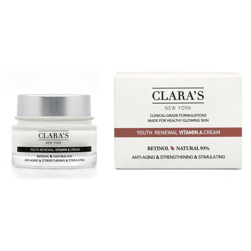 Crema hidratanta pentru ten cu vitamina A si Retinol, 50 ml, Clara's New York