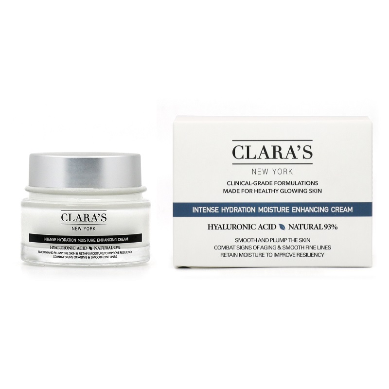 Crema pentru hidratare cu acid hialuronic, 50 ml, Clara's New York