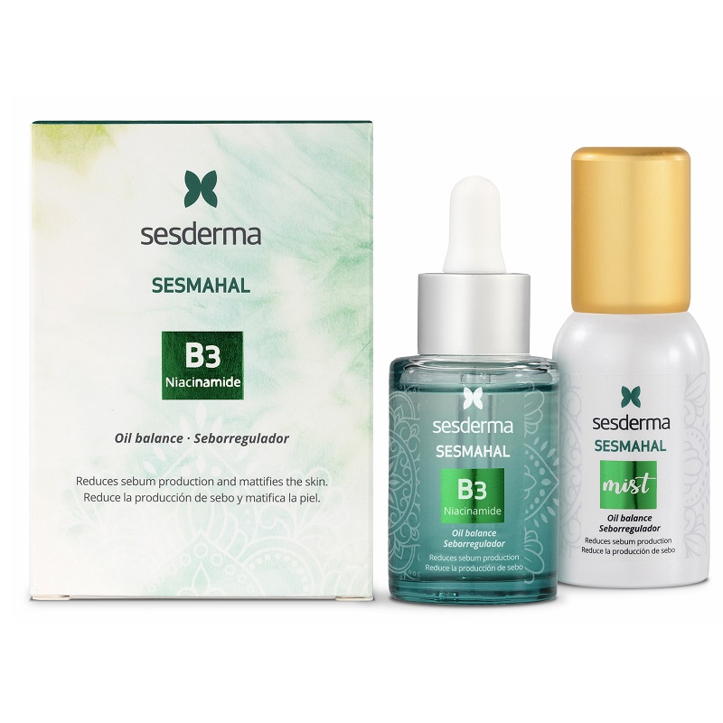 Pachet Ser Niacinamide B3, 30 ml + Ser cu vitamina B5 Mist Liposomal, 30 ml Sesmahal, Sesderma