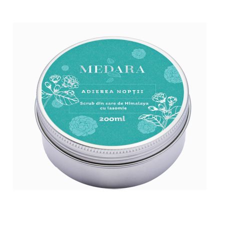 Scrub cu sare de Himalaya si iasomie Medara, Adierea noptii, 200 ml, Mebra