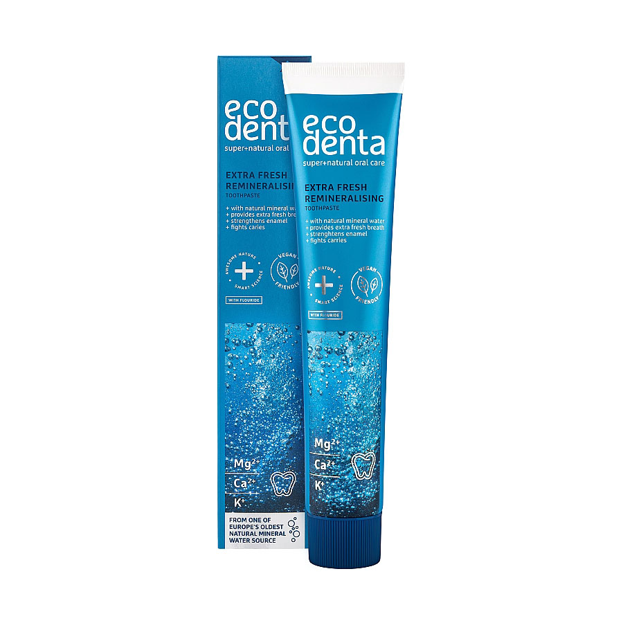 Pasta de dinti remineralizanta extra fresh, 75 ml, Ecodenta