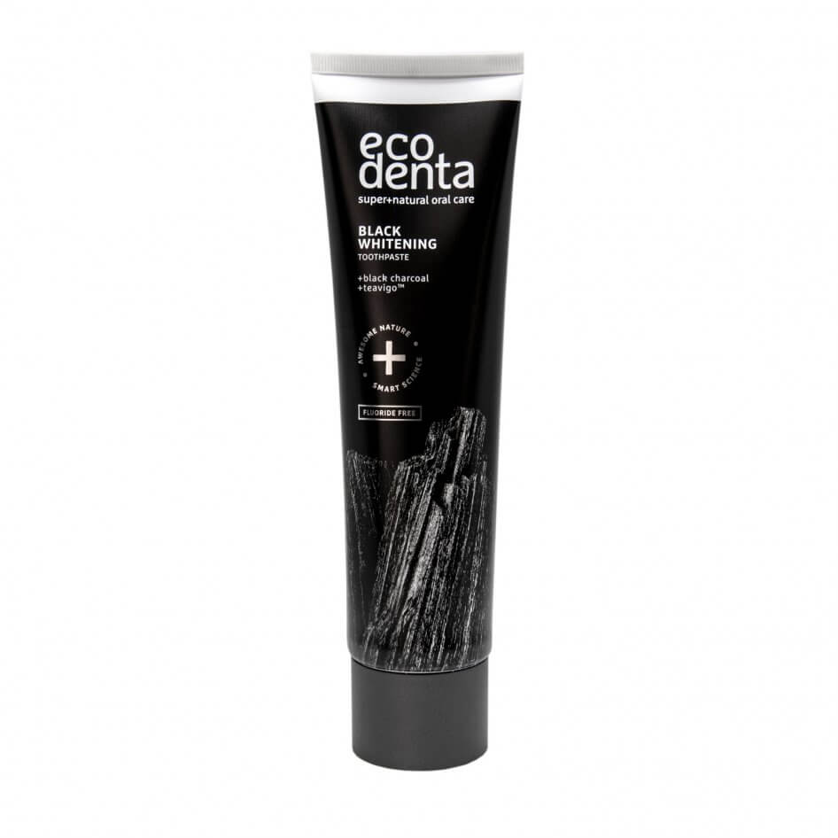 Pasta de dinti pentru albire cu carbune si teavigo Extra Black, 100 ml, Ecodenta