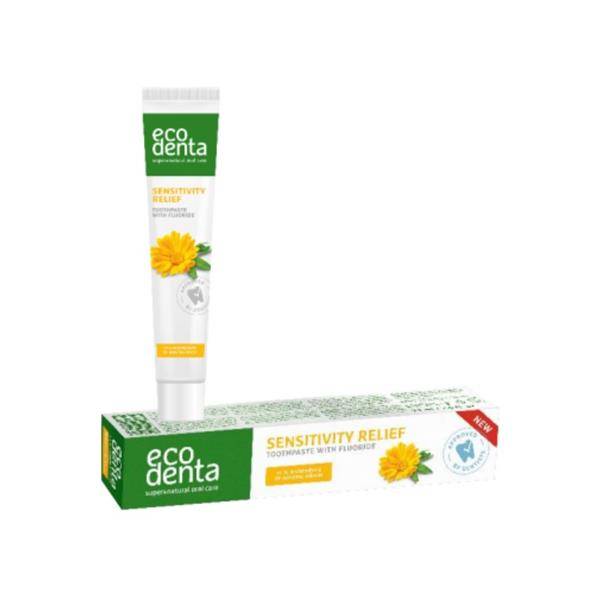 Pasta de dinti naturala cu extract de galbenele pentru dinti sensibili, 75 ml, Ecodenta