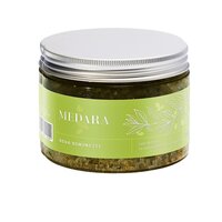 Sare de baie cu ceai verde si ulei de migdale Roua diminetii Medara, 500 g, Mebra