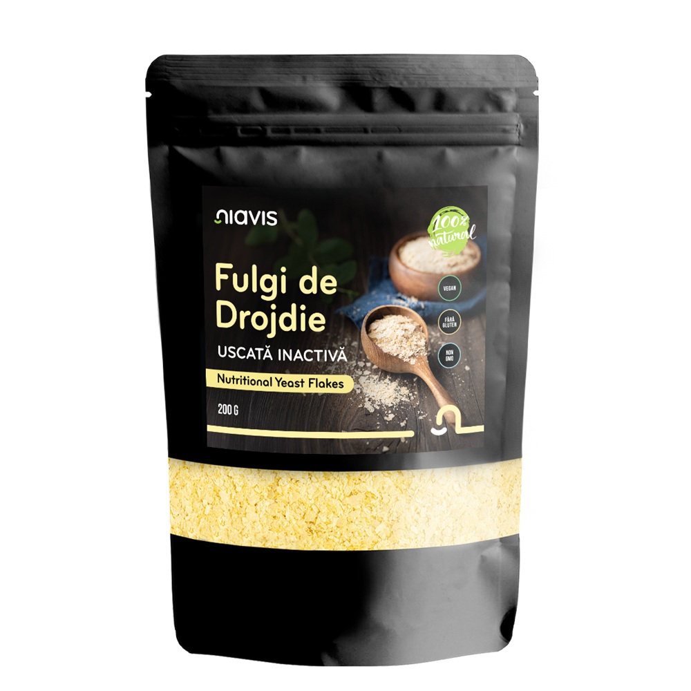 Fulgi de Drojdie Uscata Inactiva, 200 g, Niavis