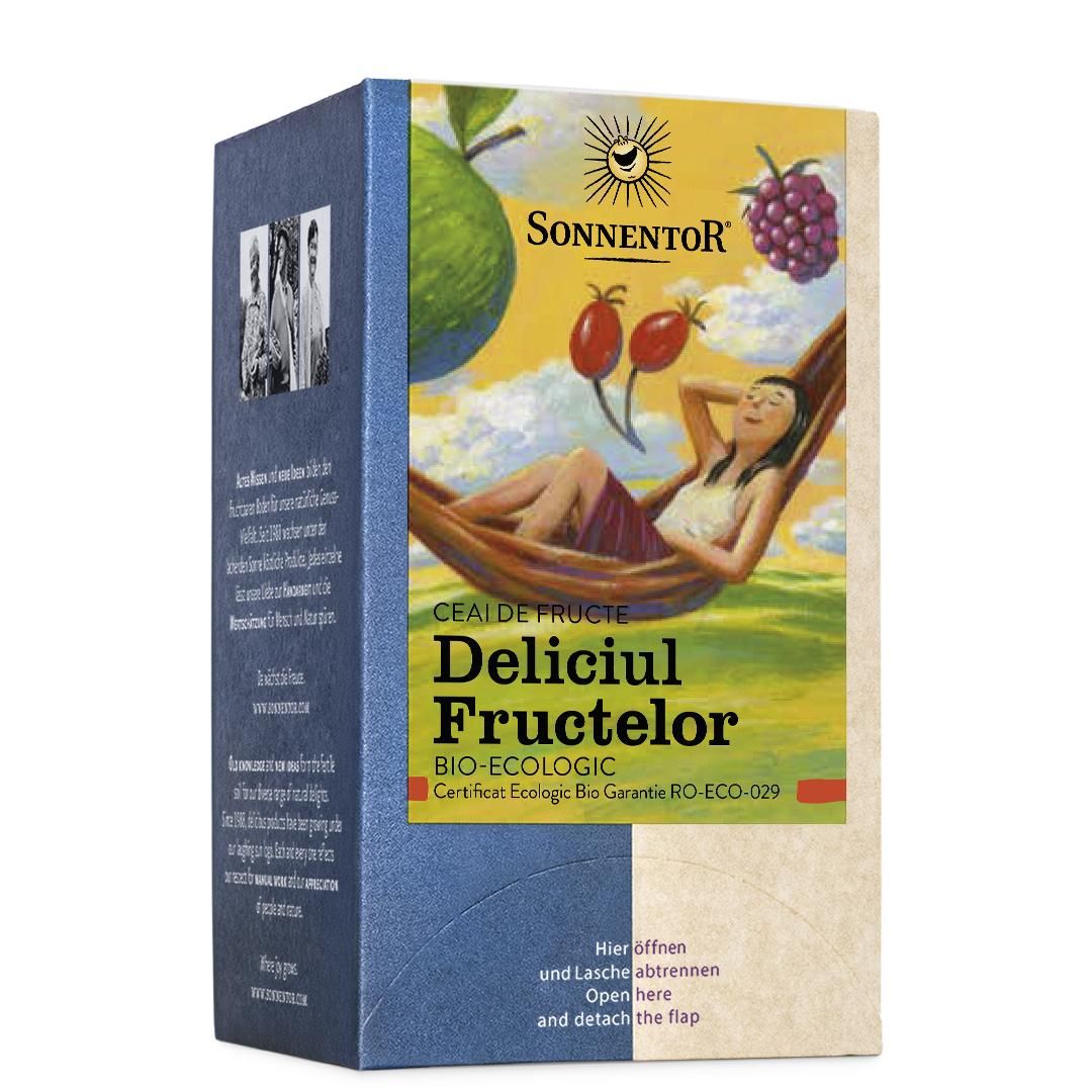 Ceai Bio de fructe Deliciul Fructelor, 18 plicuri, Sonnentor