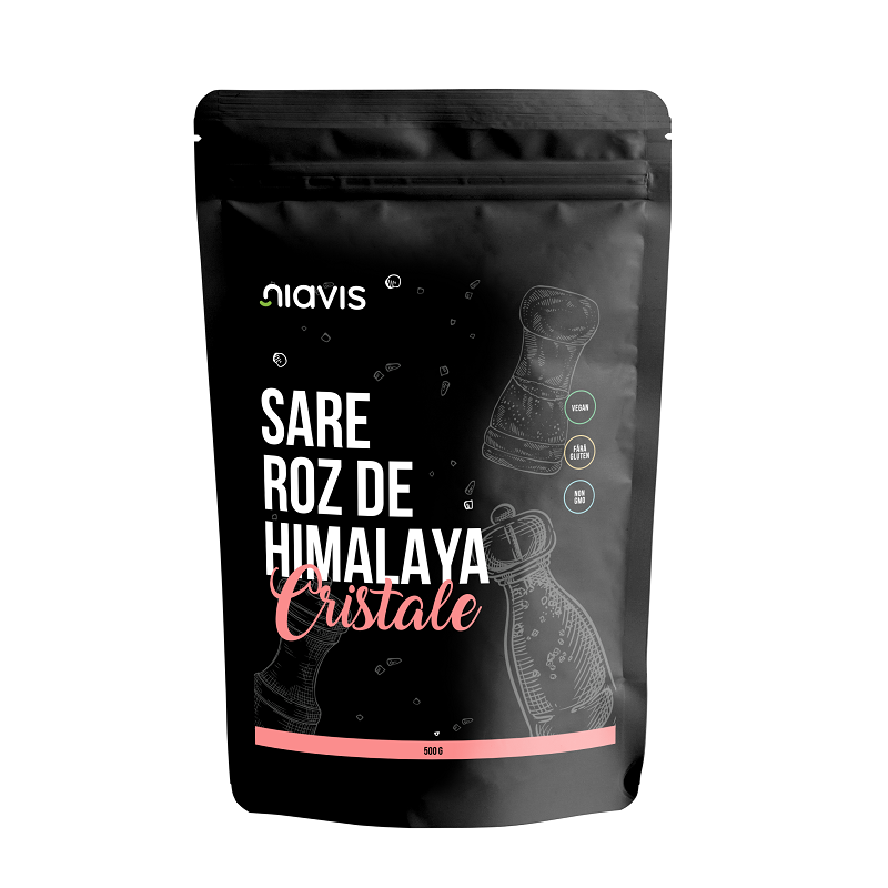 Sare Roz de Himalaya Cristale, 500 g, Niavis