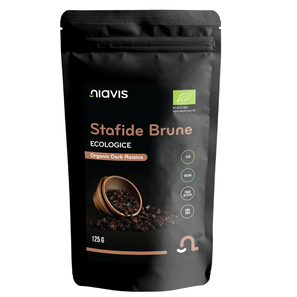 Stafide Brune Bio, 125 g, Niavis